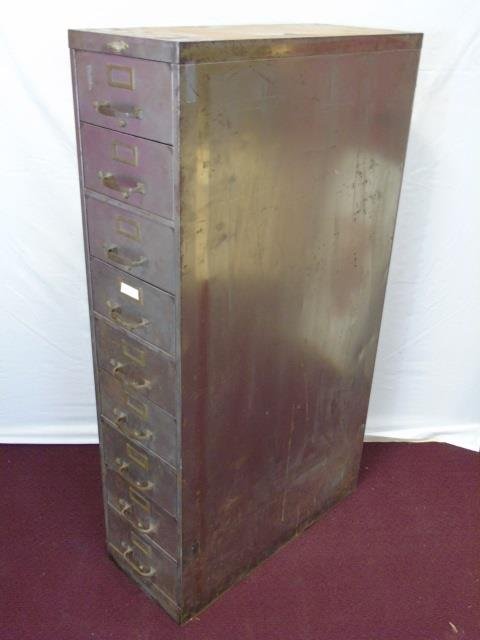 Vintage Industrial Steel Filing Cabinet  Art Metal (1 of 6)