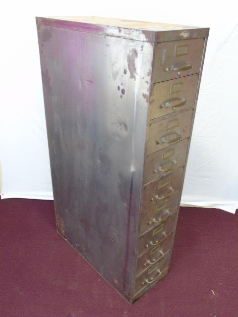 Vintage Industrial Steel Filing Cabinet  Art Metal (1 of 5)