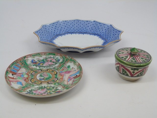 3 Table Items Mottahedeh Bowl Famille Rose Plate (1 of 7)
