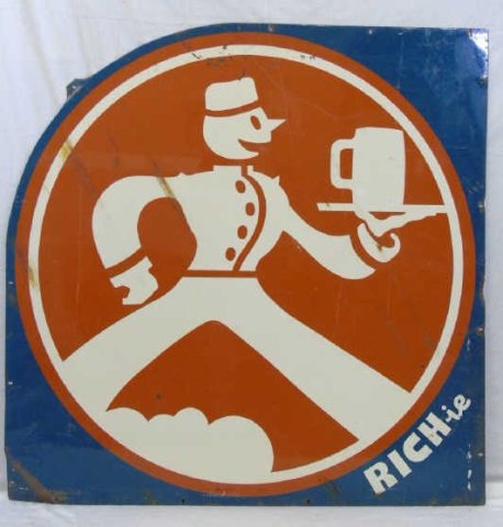 Vintage Metal Sign "Richie" Richardson Root Beer (1 of 3)