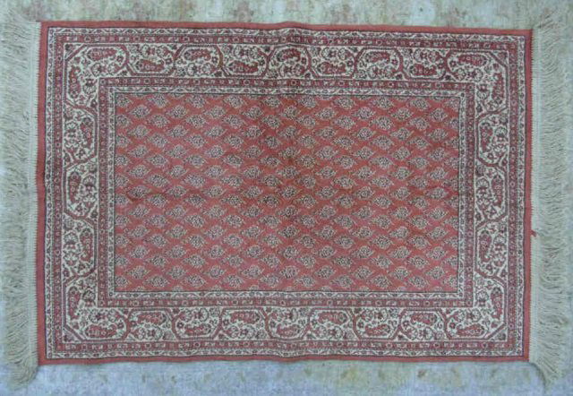 Silk & Wool Hand Woven Oriental Persian Prayer Rug (1 of 3)