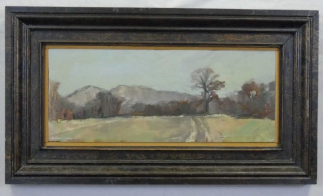 Joel Corcos Levy- Oil on Board Landscape: Joel Corcos Levy- oil on board landscape. Signed bottom left corner. 12" H x 22" W. Joel Levy is active/lives in United States. Joel Levy is known for landscape, still-life and coastals.