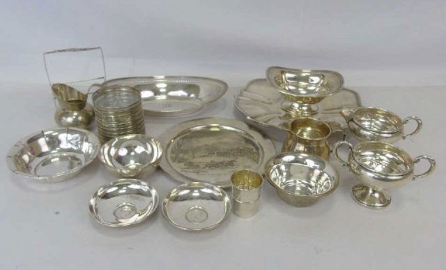 Large Group of Sterling Silver Serving Ware (1 of 10)