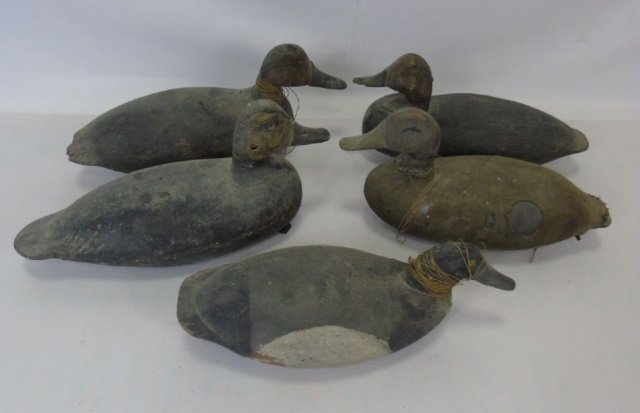 Collection of 5 Antique Hand Carved Duck Decoys (1 of 4)