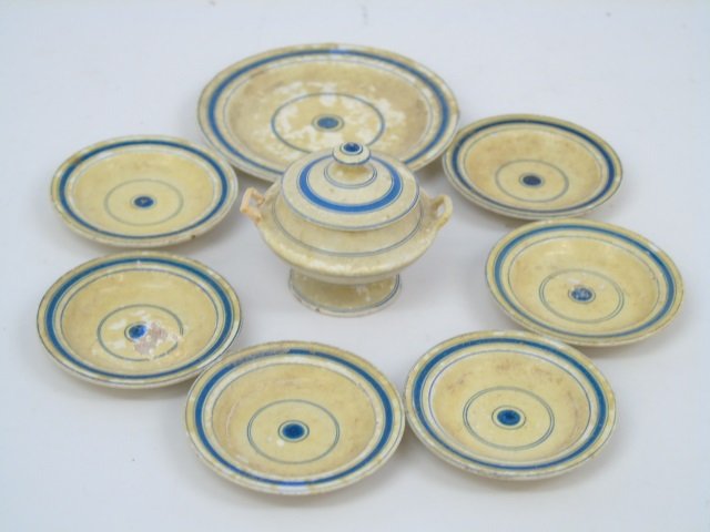 Antique Dollhouse Miniature German Treenware Set (1 of 3)