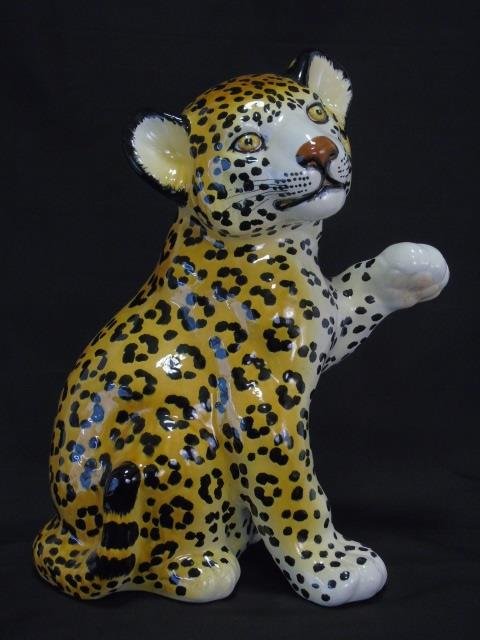 Hand Painted Porcelain Cheetah Cub (1 of 4)