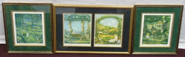 Antonio Saliola  (b. 1939) 4 Signed Framed Prints (1 of 8)