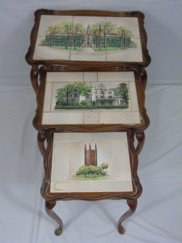 Handmade Nesting Table - Nassau Hall Princeton (1 of 3)