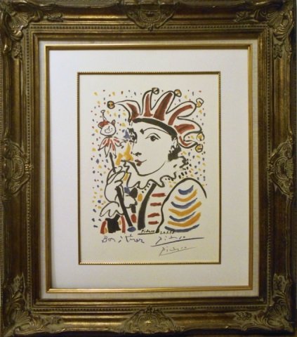 Pablo Picasso Woman Clown Color Lithograph (1 of 1)
