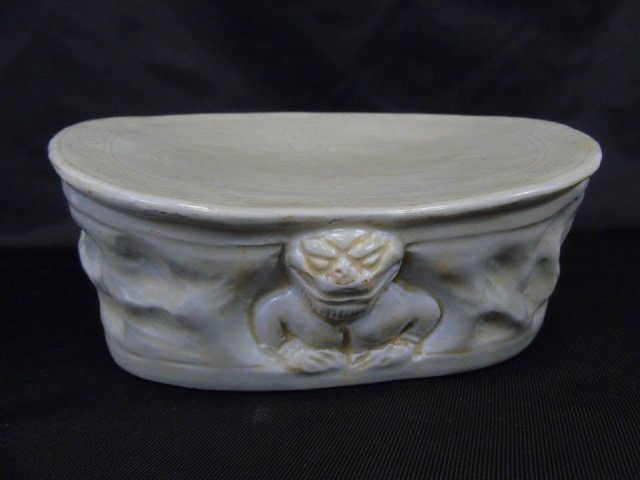 Chinese Monochrome Porcelain Pillow (1 of 4)