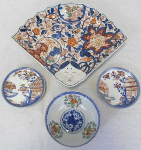 Lot of 4 Antique Japanese Imari Porcelain Items (1 of 9)