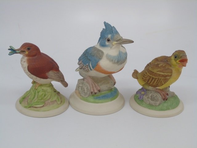 3 Boehm Painted Porcelain Bisque Birds (1 of 7)