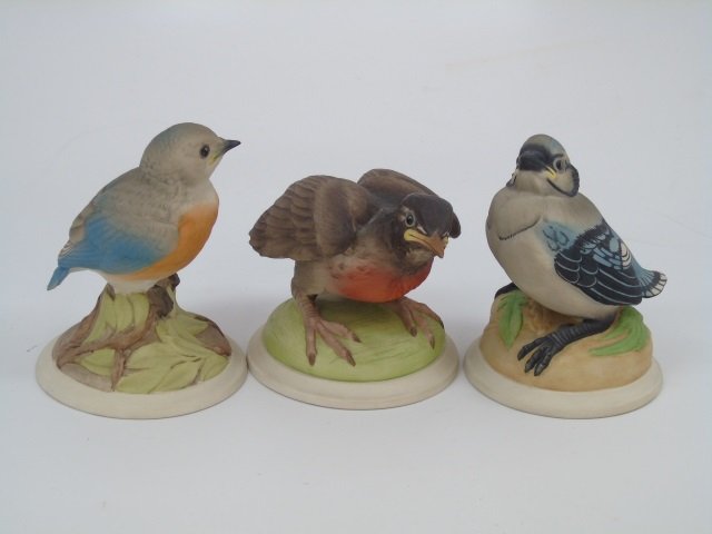3 Boehm Painted Porcelain Bisque Birds (1 of 7)