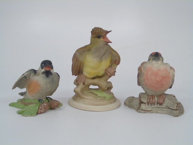 3 Boehm Painted Porcelain Bisque Birds (1 of 7)