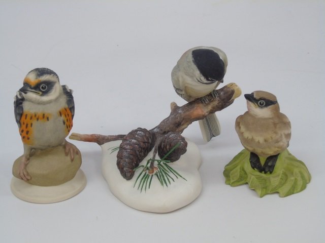 3 Boehm Painted Porcelain Bisque Birds (1 of 7)