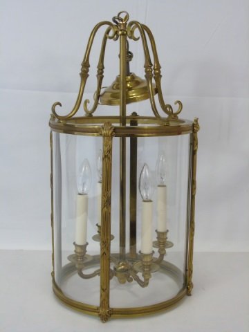 Brass Lantern Ceiling Light Fixture 4 Lights (1 of 3)
