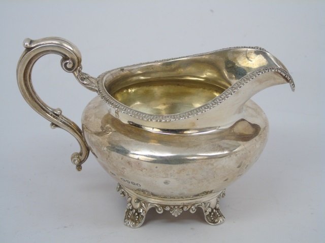 Antique 1833 John Angell English Sterling Creamer (1 of 3)