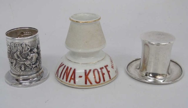 Antique Porcelain Sterling / Silver Smoking Items (1 of 7)