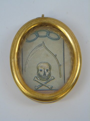 Antique 19th C Religious Reliquary Holder Pendant (1 of 3)