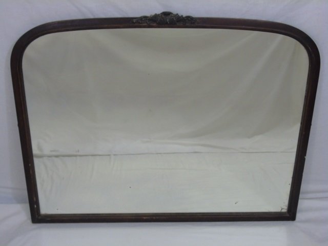 Antique Mahogany Tone Neo Classical Mirror (1 of 1)