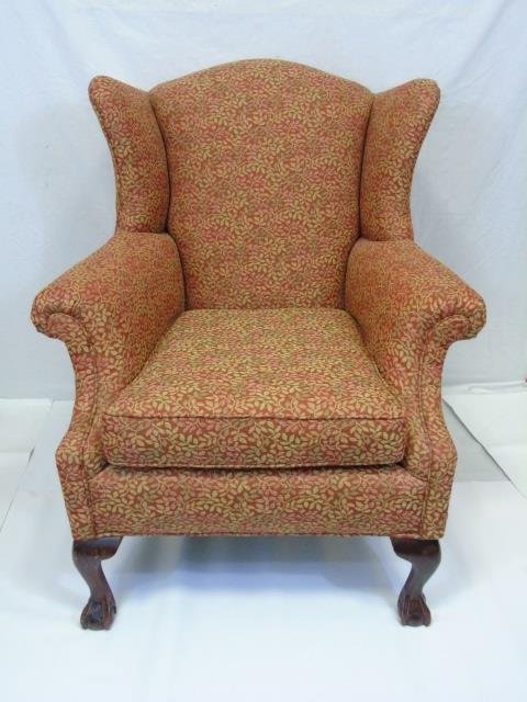 Custom Made Upholstered Wing Armchair (1 of 5)