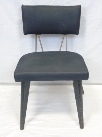 Mid Century Modern Black Leather Chair (1 of 5)