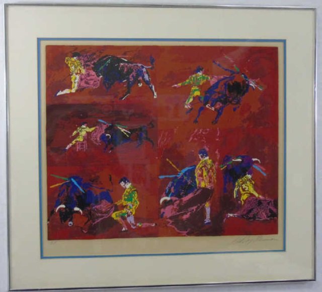 LeRoy Neiman Artist Proof Bull Fighters Lithograph (1 of 4)