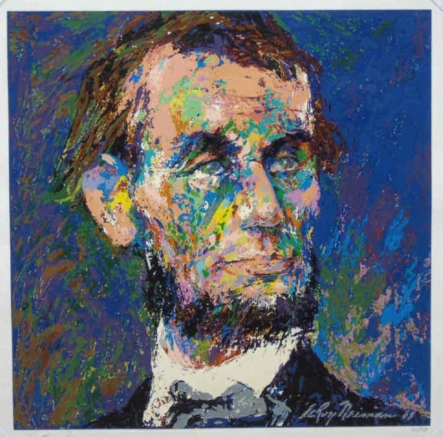 LeRoy Neiman Abraham Lincoln Silkscreen (1 of 3)