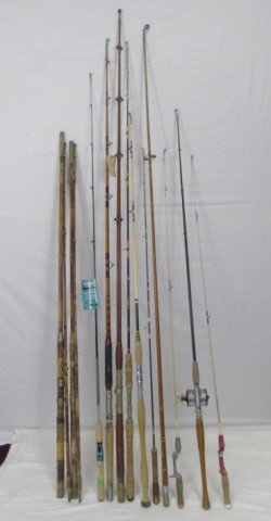 12 Vintage Fishing Poles Tycoon Tackle E. Vomhofe (1 of 8)