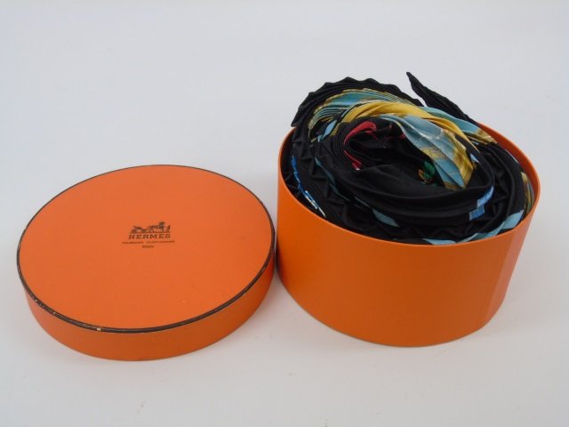 Hermes  Accordion Pleated Silk Scarf Australia (1 of 7)
