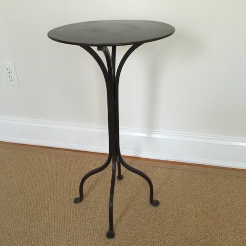 Contemporary Industrial Wrought Iron End Table (1 of 3)