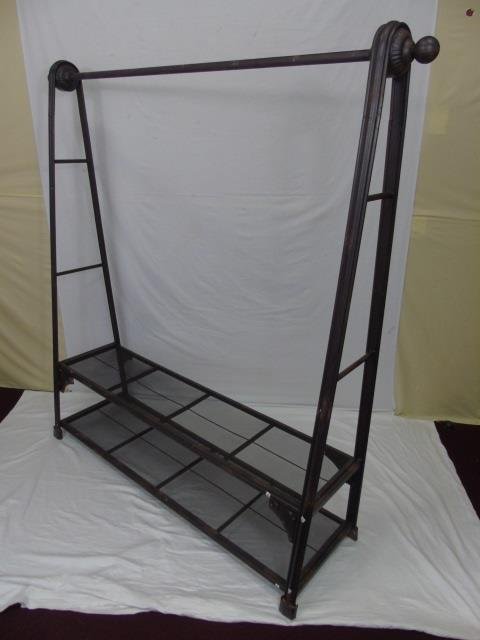 Large Contemporary Metal Coat Rack w/ Pole (1 of 6)