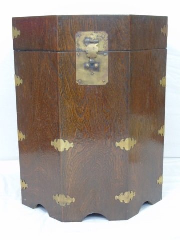 Vintage Moroccan Style Octagonal Storage End Table (1 of 4)