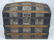 Antique 19th Cent. Steamer Trunk w/ Embossed Tin - 2
