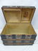 Antique 19th Cent. Steamer Trunk w/ Embossed Tin - 4