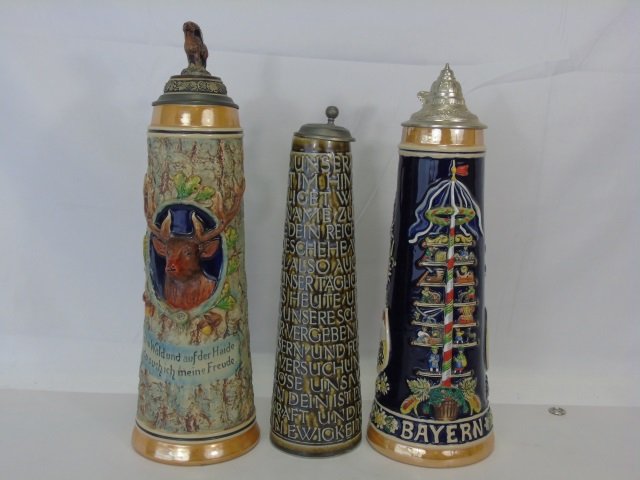 3 Vintage German Beer Steins Simon Peter Gerz (1 of 9)