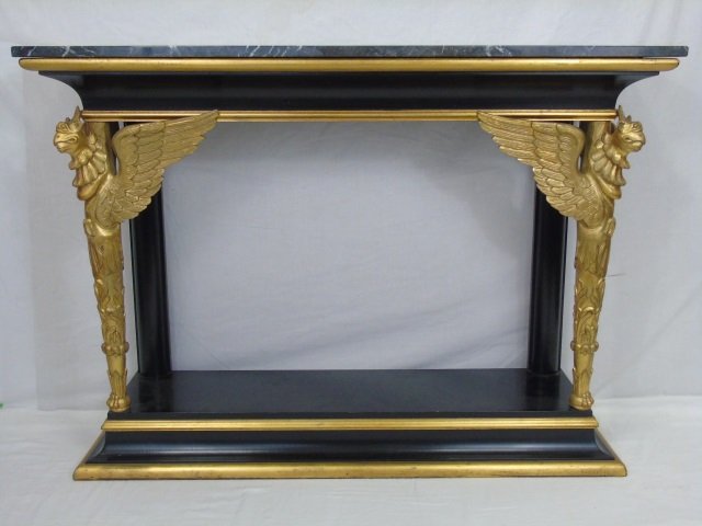 French Empire Style Marble Top Console w/ Phoenix (1 of 4)