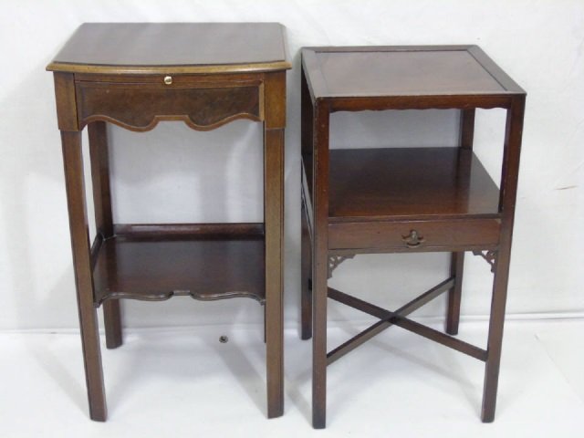 Two Mahogany End / Side Tables with Drawers (1 of 5)