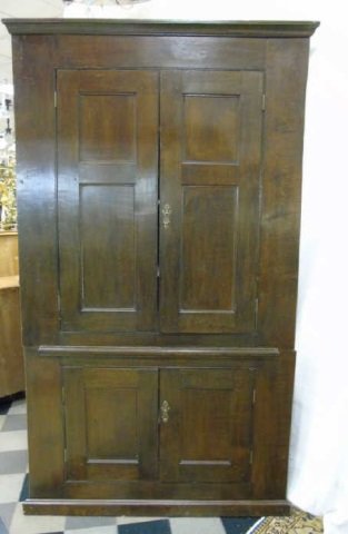 Antique Period 19th C. English Corner Cupboard (1 of 4)