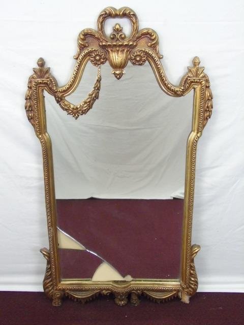 French Style Carved Gilt Wood Frame for Mirror (1 of 5)