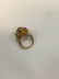 Estate 18kt Yellow Gold Ruby & Diamond Flower Ring - 3