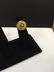 Estate 18kt Yellow Gold Ruby & Diamond Flower Ring - 4