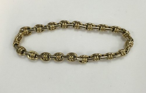 Estate Italian 14kt Yellow Gold Link Bracelet (1 of 4)
