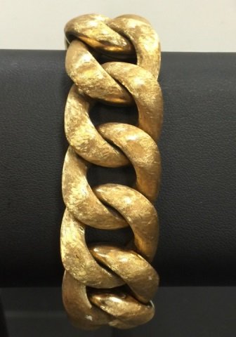 Estate Curb Bracelet - 4.7 OZ 14kt Yellow Gold (1 of 5)
