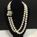 Estate Platinum, Diamond & Pearl Necklace Strand