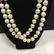 Estate Platinum, Diamond & Pearl Necklace Strand - 2