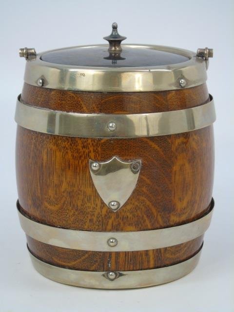 Antique Early 20th C. English Biscuit Barrel (1 of 4)