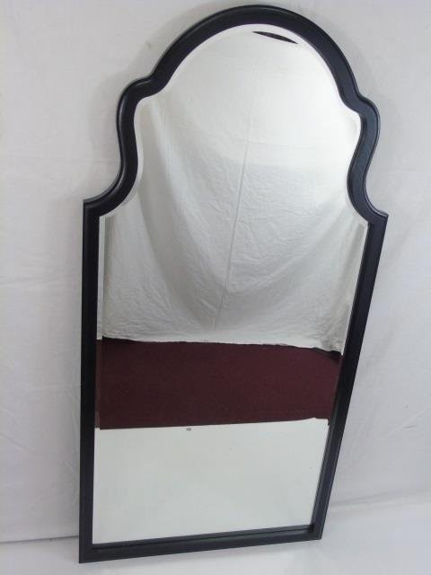 Contemporary Carved Ebony Tone Framed Mirror (1 of 3)