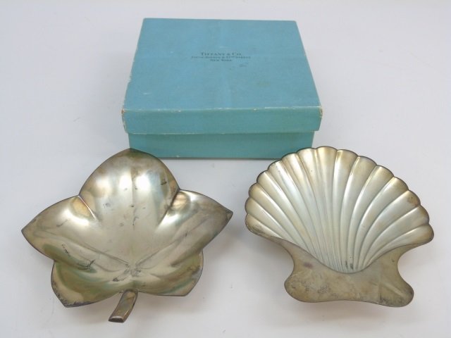 Tiffany & Co Sterling Silver Leaf & Shell Dishes (1 of 6)