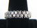 Contemporary Custom White Gold & Diamond Mesh Band